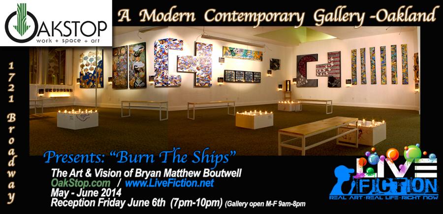 OakStop Art Gallery-Oakland CA -Bryan Matthew Boutwell's One Man Show-May through June 2014